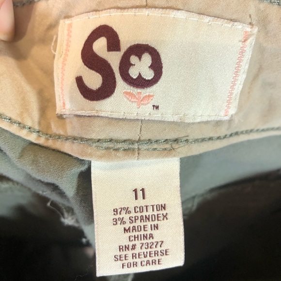 SO Cargo Shorts w/Raw Hems and Slits Sz 11 - Picture 10 of 15